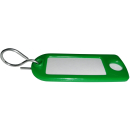 Schlüsselanhänger / Schlüsselschilder 100 Stück grün S-Haken
