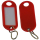 Schlüsselanhänger / Schlüsselschilder 100 Stück rot S-Haken