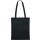 1 Baumwolltragetasche Stofftasche schwarz 38x42+70