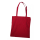 1 Baumwolltragetasche Stofftasche rot 38x42 langer Henkel