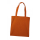 10 Baumwolltragetasche Stofftasche orange 38x42 langer Henkel
