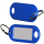 25 Schlüsselanhänger / Schlüsselschilder  blau mit Ring