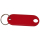 10 Schlüsselanhänger / Schlüsselschilder  rot mit Ring