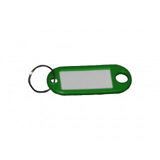 10 Schlüsselanhänger / Schlüsselschilder  grün mit Ring