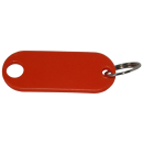 Schlüsselanhänger / Schlüsselschilder mit Ring 10 Stück orange