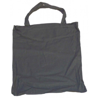 5 Baumwolltragetasche schwarz 130 g  38x42 kurzer Henkel