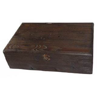 Weinkiste Holzkiste Holzbox Box Verpackung Truhe f 2 Flasche braun
