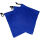 5 Baumwollbeutel mit Kordelzug 16x18 cm blau