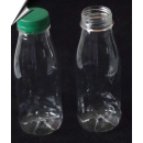 10 PET Flasche Weithals Saftflasche 330 ml Bottle Deckel grün