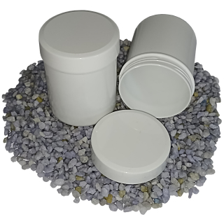 5 Salbenkruken  Salbendose Kunststoffdosen 50g  60 ml Deckel weiß