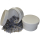 200 Salbenkruken Homöopathie Kunststoffdosen 50 g 60 ml Flach Deckel weiß