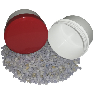 200 Salbenkruken Homöopathie Kunststoffdosen 50 g 60 ml Flach Deckel rot