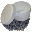 300 Salbenkruken Homöopathie Kunststoffdosen  60ml Flach Deckel weiß