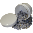 400 Salbenkruken Homöopathie Kunststoffdosen  50 g 60 ml Flach Deckel weiß