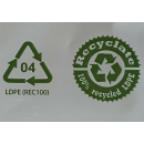 100 Recyclat Postversandtaschen Adhäsionsverschlussbeutel weiß 165 x 220+40