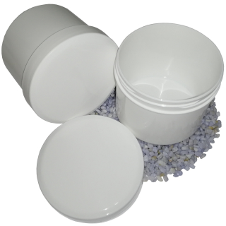 30 Salbenkruken Salbendose  Kunststoffdosen 400g  500 ml Deckel weiß