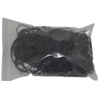 100 g Gummiringe schwarz 40 mm Ø 1,2 x 1,2 mm breit