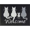 Easy-Clean Fußmatte >>Cats Welcome<<...