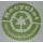 500 Recyclat Flachbeutel transparent mit Recyclat-Logodruck 400x600 50mµ