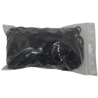 100 g Gummiringe schwarz 200 mm Ø 1,5 x 1,5 mm breit