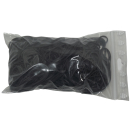 100 g Gummiringe schwarz 200 mm &Oslash; 1,5 x 1,5 mm breit