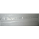 100 Recyclat Adhäsionsverschlussbeutel gelocht transparent mit Recyclat-Logodruck 225x310 40mµ