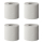 Schnell lösliches Toilettenpapier Set von 4 Stück Camping-Toilette