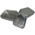 Seifendose Seifenaufbewahrung Aluminium Aluminiumdose schutzlackiert silber 3-teilig