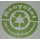 100 Recyclat Flachbeutel transparent mit Recyclat-Logodruck 160x250mm  25mµ
