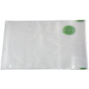 100 Recyclat Flachbeutel transparent mit...