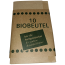 Biobeutel Bioabfall Biotonne Abfallbeutel kompostierbar 10 Liter Papier braun