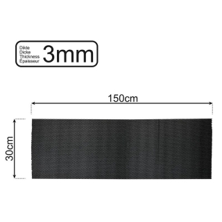 Anti-Rutsch-Matte schwarz 150x30cm 3mm flüssigkeitsdicht antirutschmatte