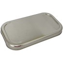 Lunchbox Frühstücksbox Blechdose Weißblech silber 700ml