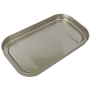 Lunchbox Frühstücksbox Blechdose Weißblech silber 700ml