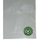 400 Druckverschlussbeutel Zipperbeutel Recyclat Logo-Druck rLDPE 50mµ 100x150mm
