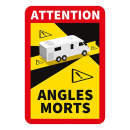 Toter Winkel Aufkleber "Attention Angles Morts!" Wohnmobil