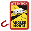 Magnetaufkleber "Attention Angles Morts!"...