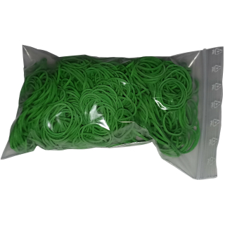 100 g Gummiringe grün 20 mm Ø 1,2 x 1,2 mm breit