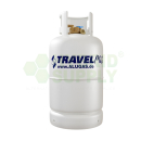 ALUGAS Travel Mate Gastankflasche 27,2 Liter mit 80% Multiventil 597 mm Hoch (DE)